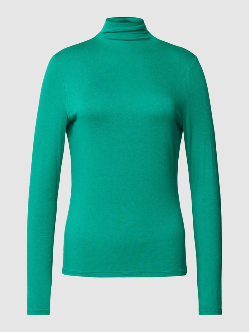 Longsleeve mit Turtleneck Modell 'Sayar' in grün