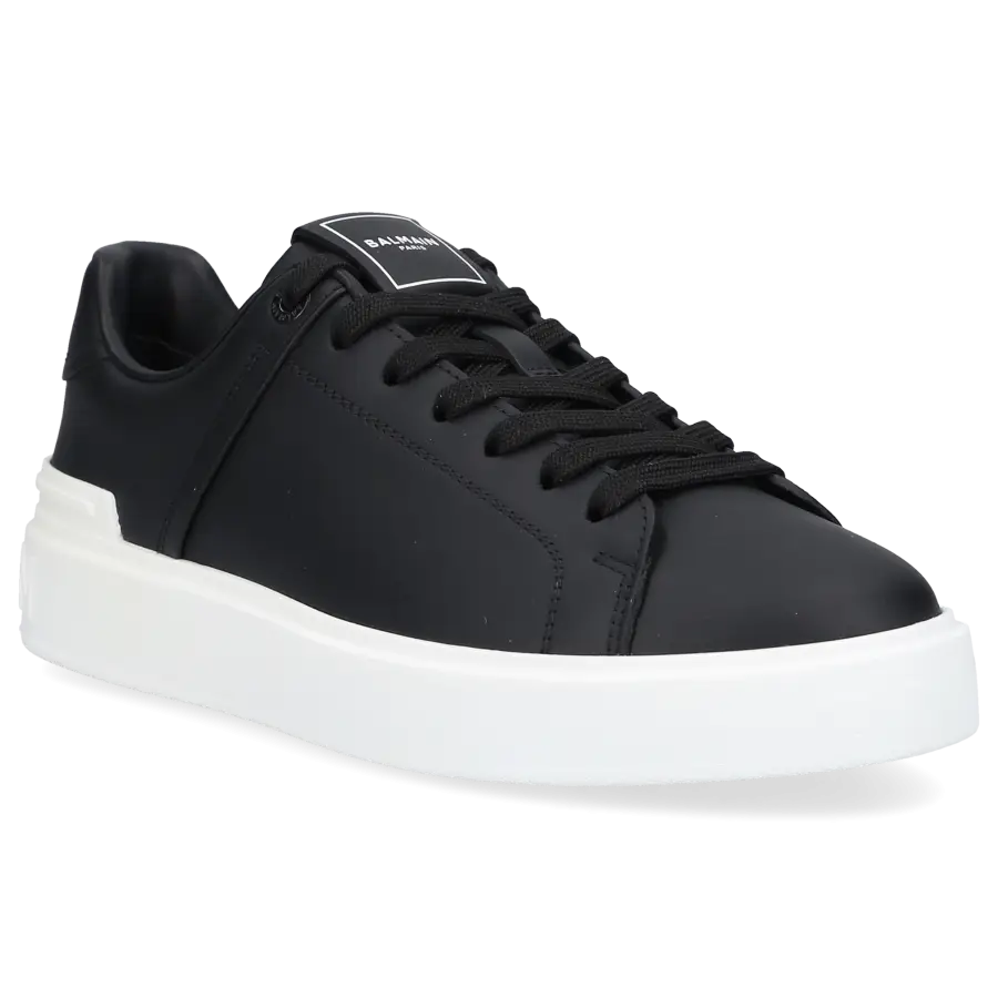 Balmain - Sneaker low B-COURT Kalbsleder - schwarz