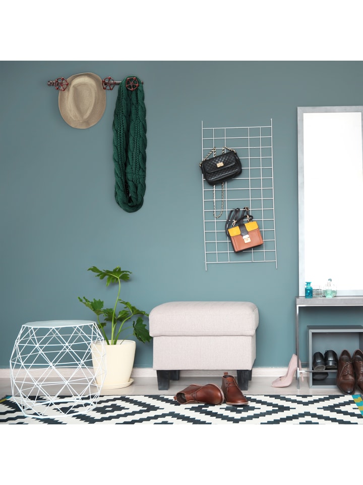 relaxdays Wandgarderobe in Braun - (B)46,5x (H)6,5 x (T)6 cm günstig kaufen onesize