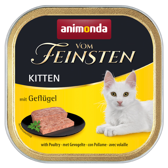 Animonda Nassfutter Animonda Vom Feinsten Kitten 32 x 100g Geflügel