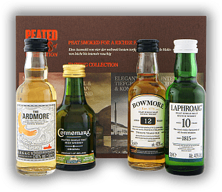 Peated Malts of Distinction Trial Pack 4x0,05 Liter Laphroaig 10 Y., Ardmore Legacy, Bowmore 12 Y., Connemara Peated Malts of Distinction Trial Pack 4x0,05 Liter Laphroaig 10 Y., Ardmore Legacy, Bowmore 12 Y., Connemara  0,2	 Liter - Vol 40%