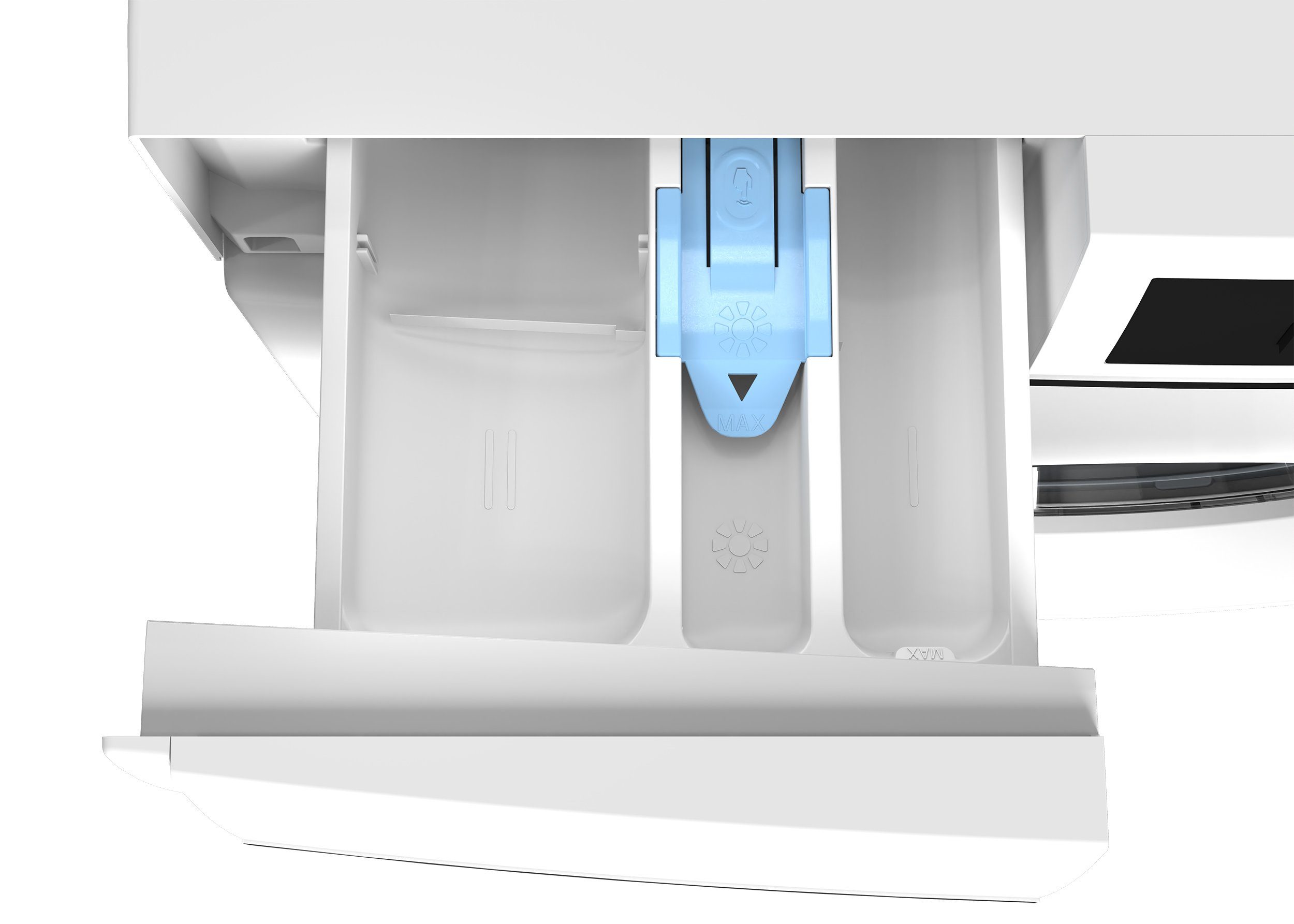 Sharp Waschmaschine ES-W714IAW1-DE, 7 kg, 1400 U/min, Inverter Motor, AquaStop, Überlaufschutz, LED-Diplay, 15 Programme