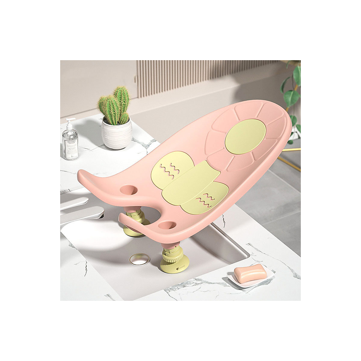 Babybadewanne Reinigen Baby wash bum neugeborenes Baby multifunktionale waschen pp Badewanne kann sitzen und liegen