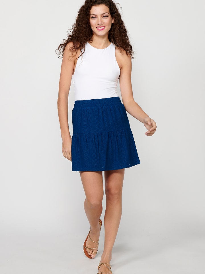 KOROSHI KURZER SKIRT in blau günstig kaufen