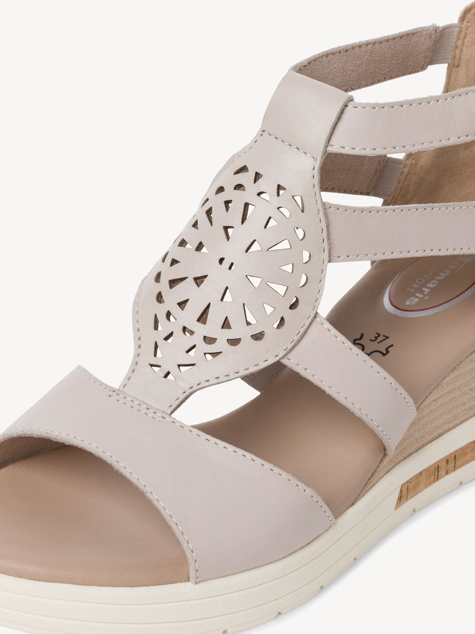 Sandale en cuir - blanc