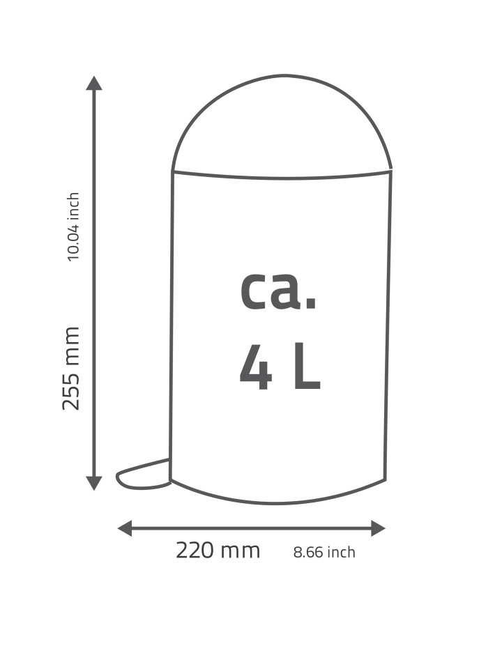 RIDDER Kosmetikeimer, Abfalleimer Comfort 3 Liter chrom glänzend günstig kaufen onesize