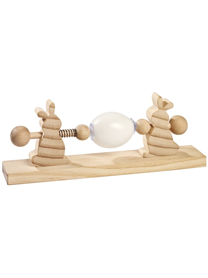 Eduplay Ostereier-Malmaschine aus Holz, Motiv Osterhasen, 26 x 9,5 x 4,4 cm in Natur in Natur günstig kaufen onesize
