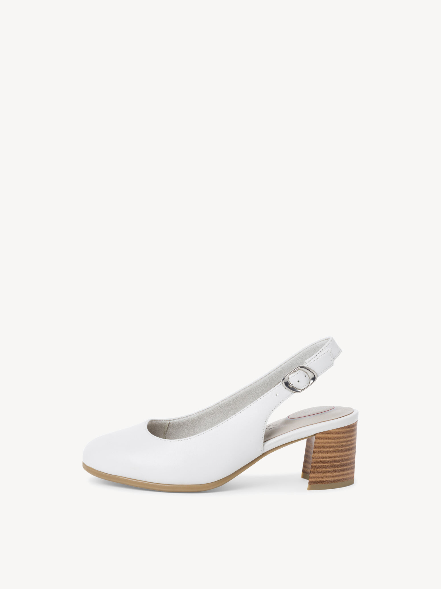 Escarpin en cuir - blanc