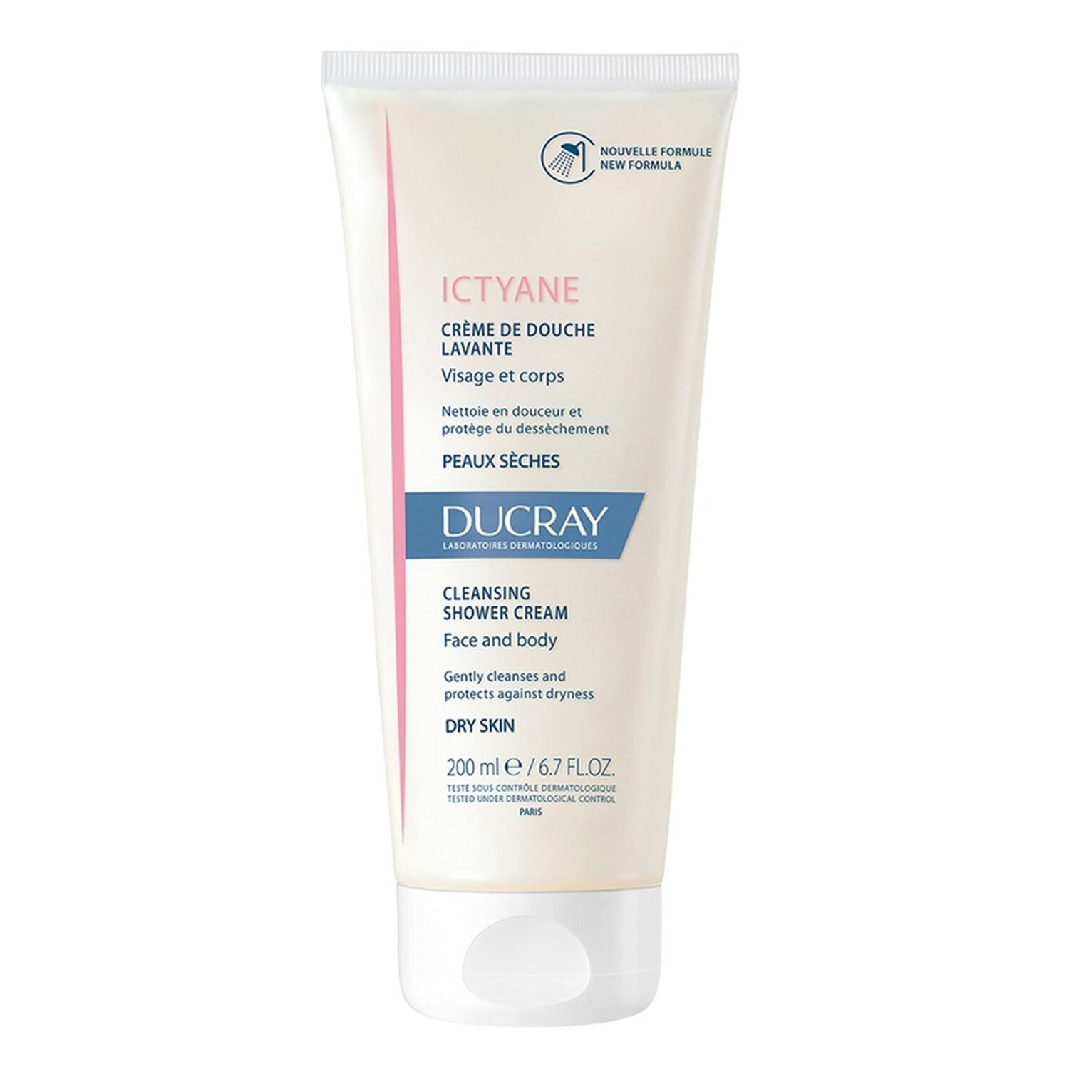 Ducray Ictyane Crème de Douche Lavante Peaux Sèches 400 ml