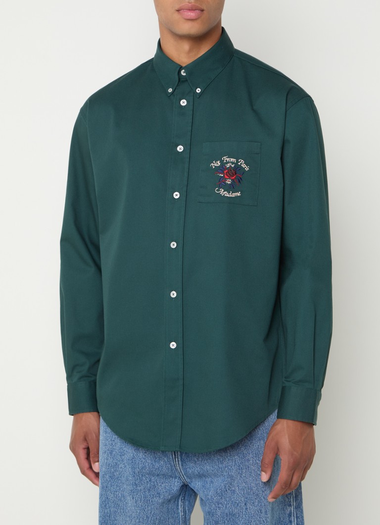 Drôle de Monsieur Surchemise coupe classique avec broderie