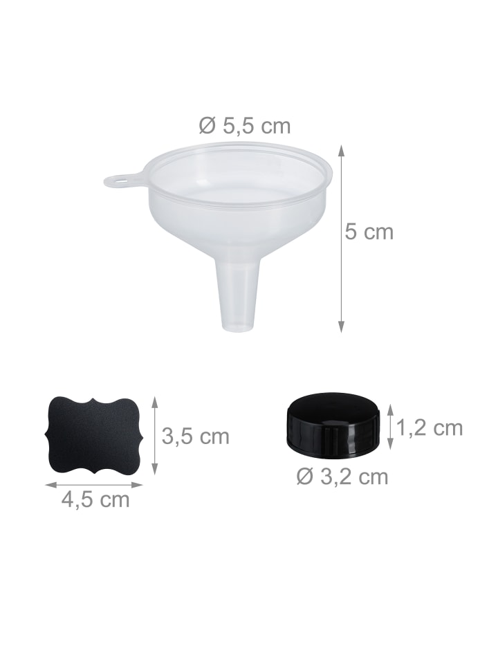 relaxdays 4 x Sprühflasche in Braun/ Schwarz - 500 ml günstig kaufen onesize