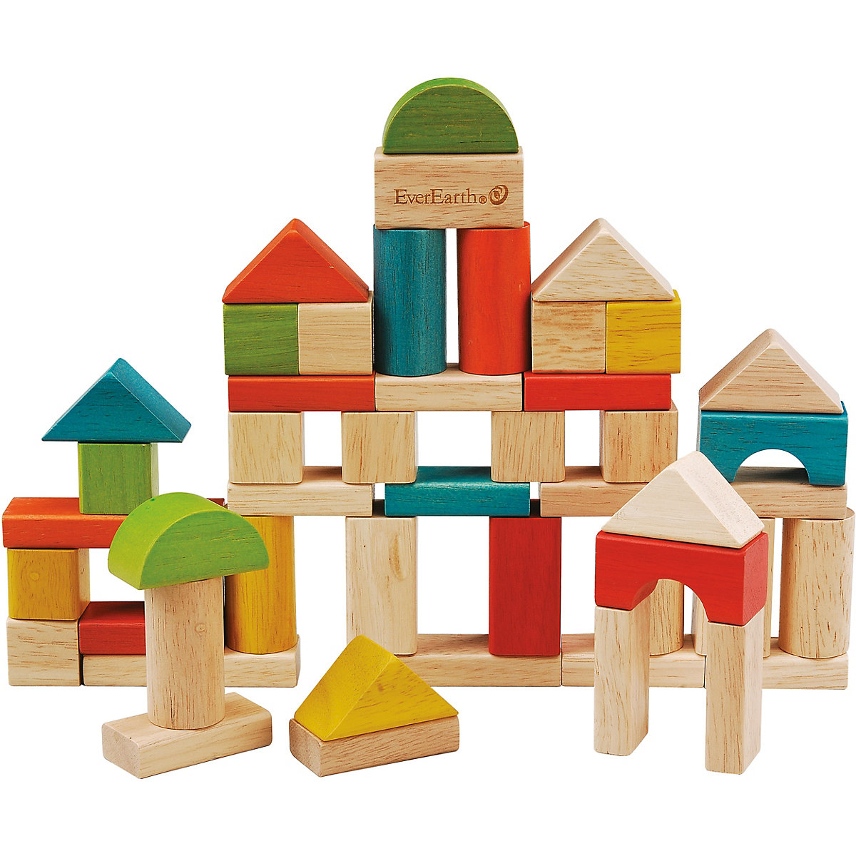 Holz-Bausteine, 50-tlg.