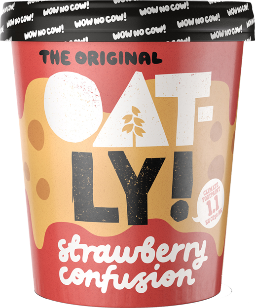 Oatly Strawberry Confusion Ice Cream vegan