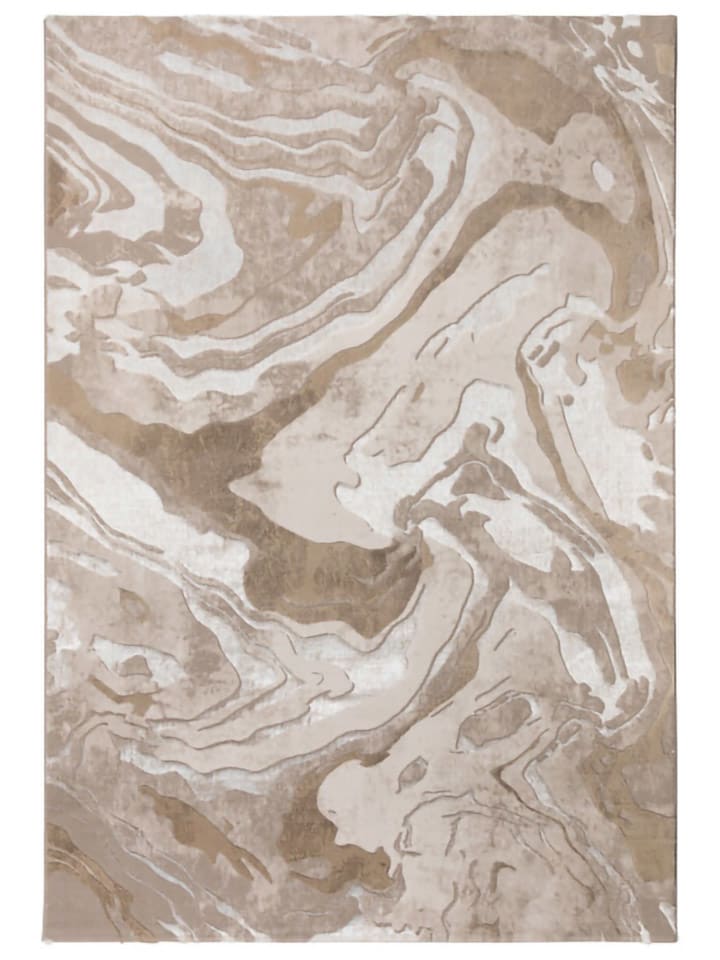 Flair Rugs Kurzflor-Teppich in Hellbraun/ Creme günstig kaufen