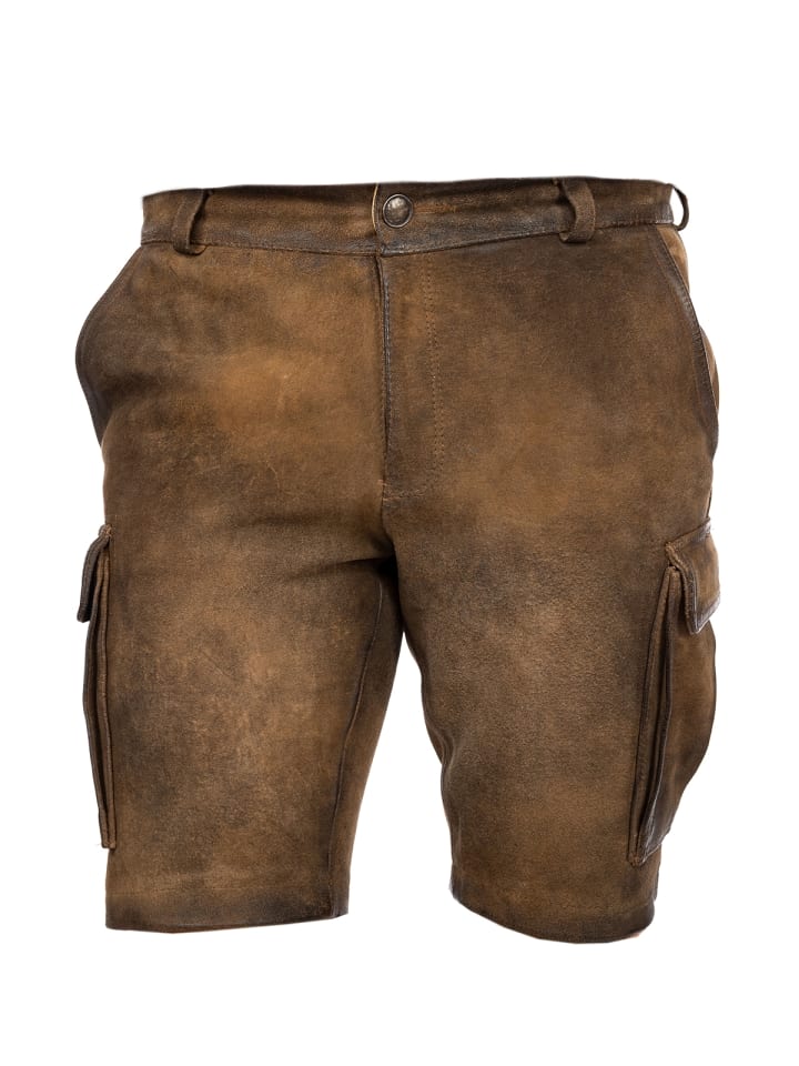 MADDOX Lederhose CARGO in braun günstig kaufen