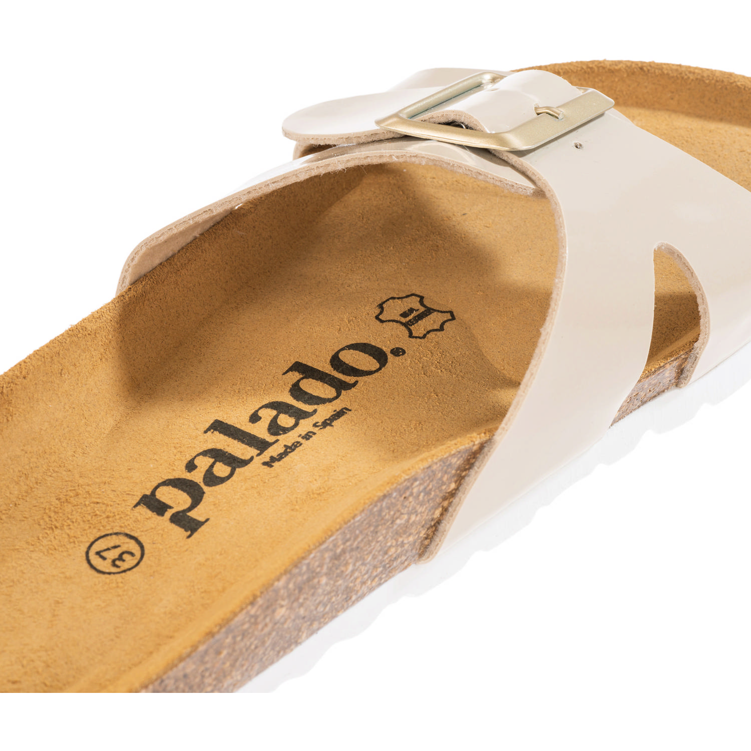 Palado Tinos Lack, Pantoletten, Damen, Beige