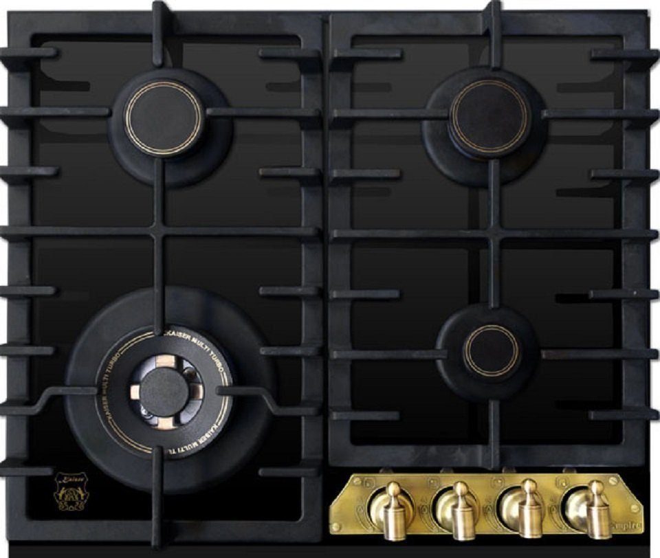 Kaiser Küchengeräte Gas-Kochfeld KCG 6335 Em, KCG 6335 Em, 60cm, Schwarz Glas