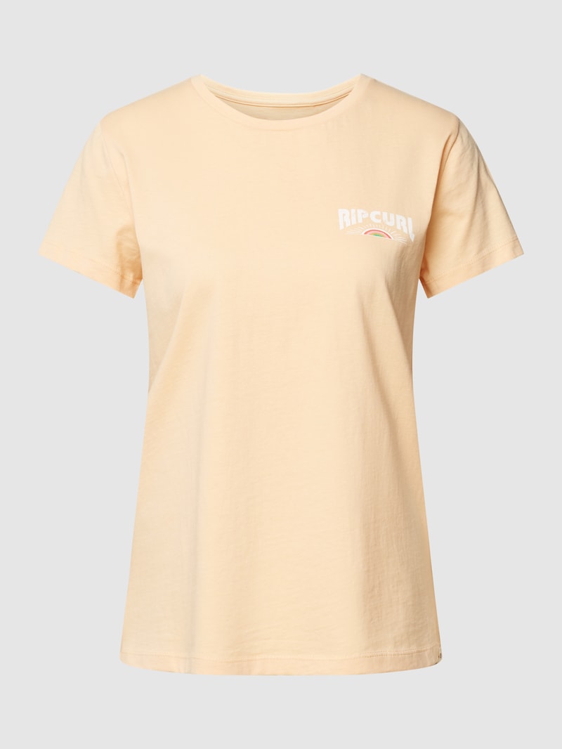 T-Shirt mit Label-Prints Modell 'DAYBREAK' in orange