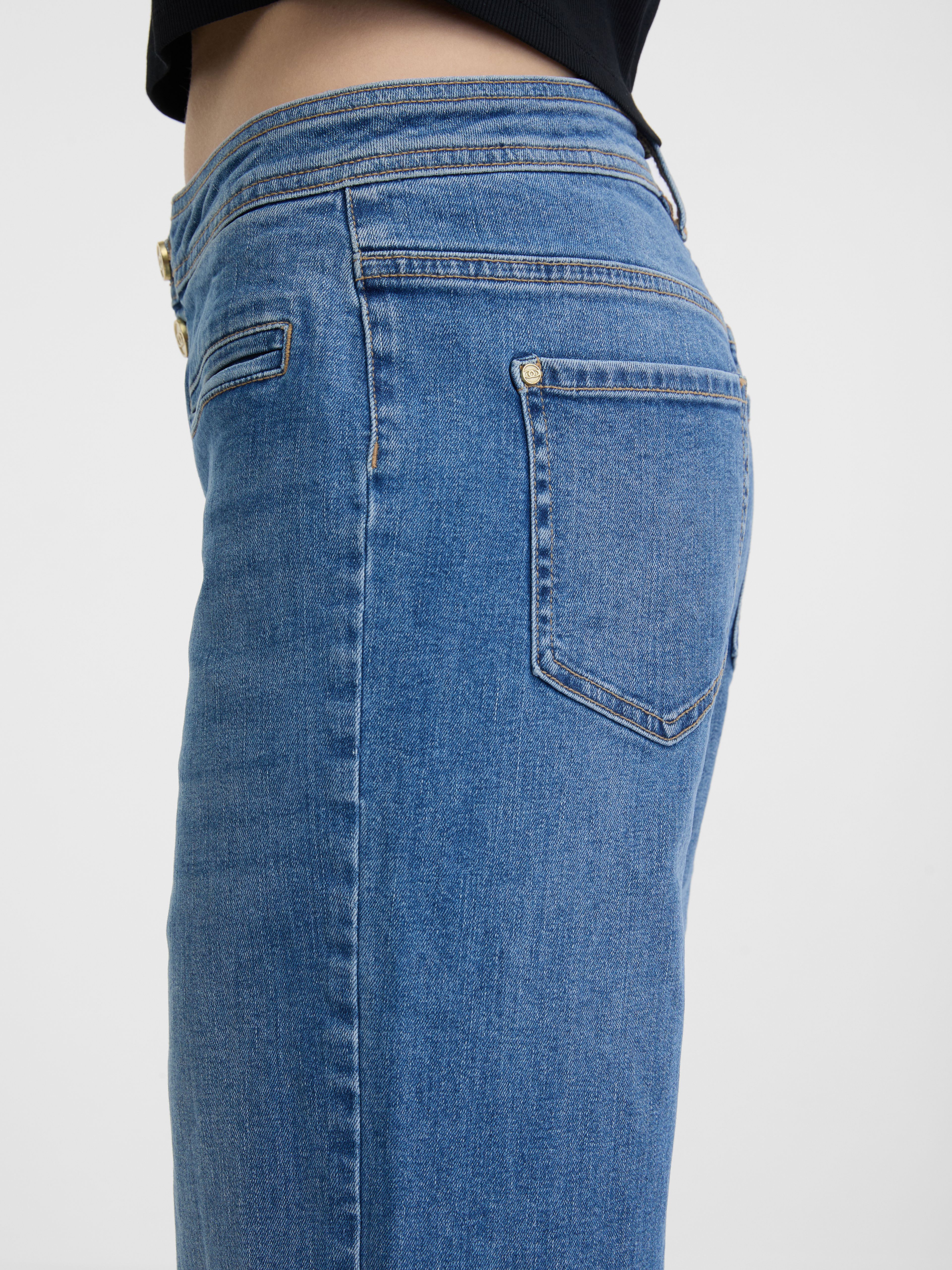 Blaue weite Damenjeans ORSAY