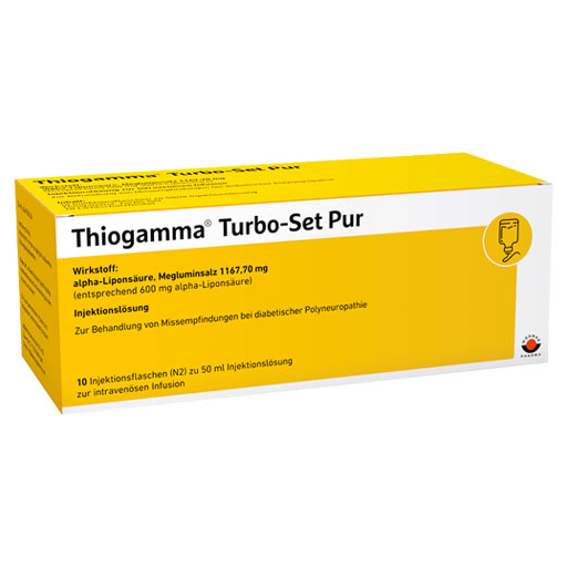 THIOGAMMA Turbo Set Pur Injektionsflaschen  10X50 ml  Injektionsflaschen