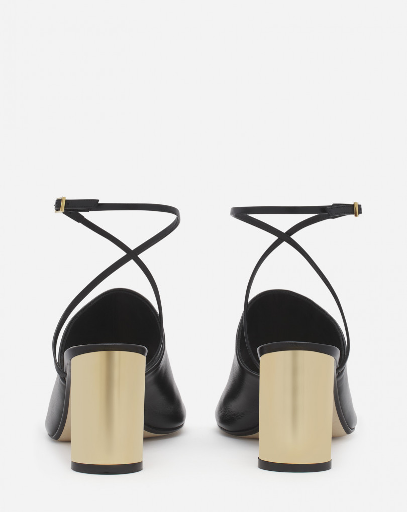 SANDALES SEQUENCE BY LANVIN EN CUIR TALONS ÉPAIS