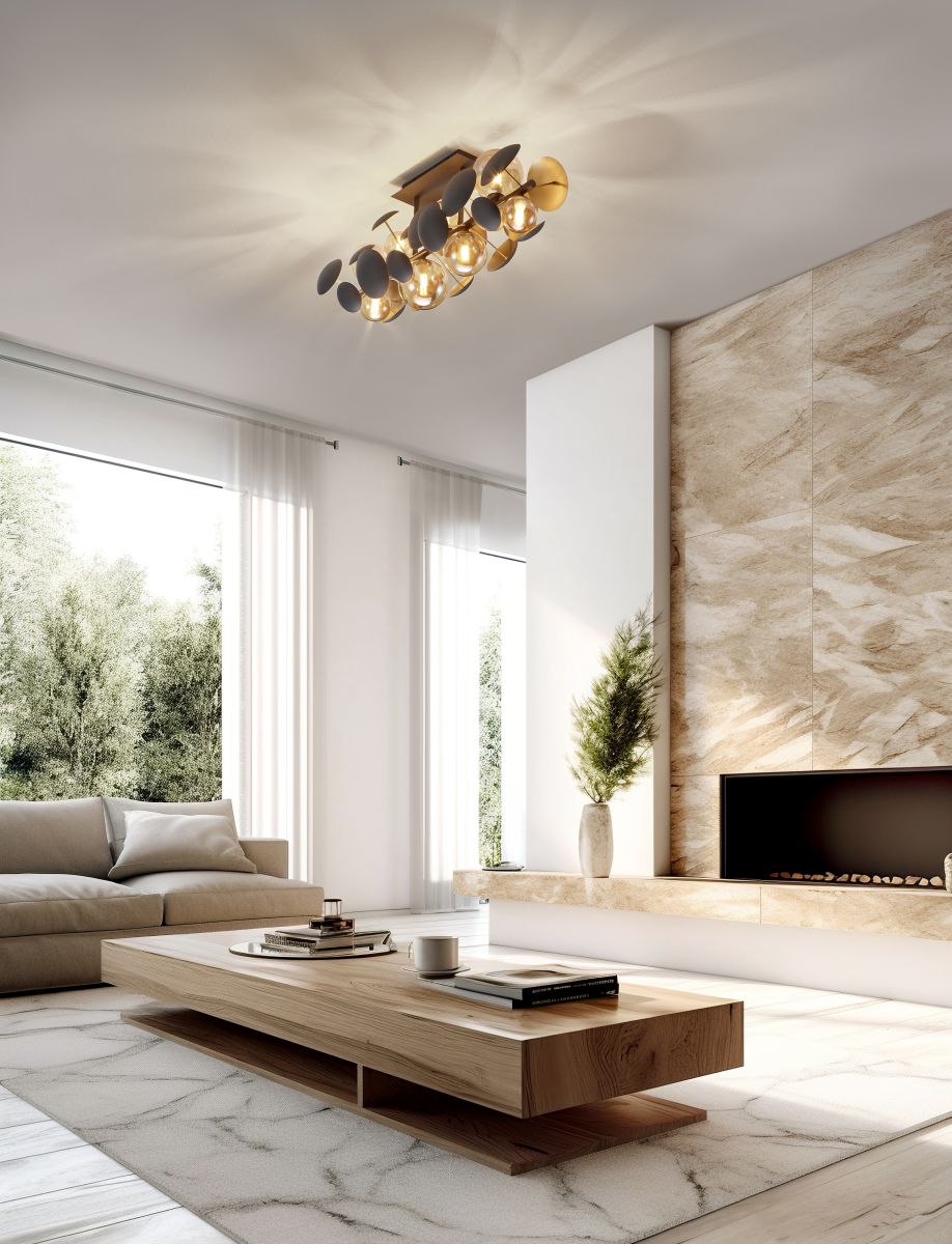 TRIO 8-flg AGL Deckenlampe Bubble
