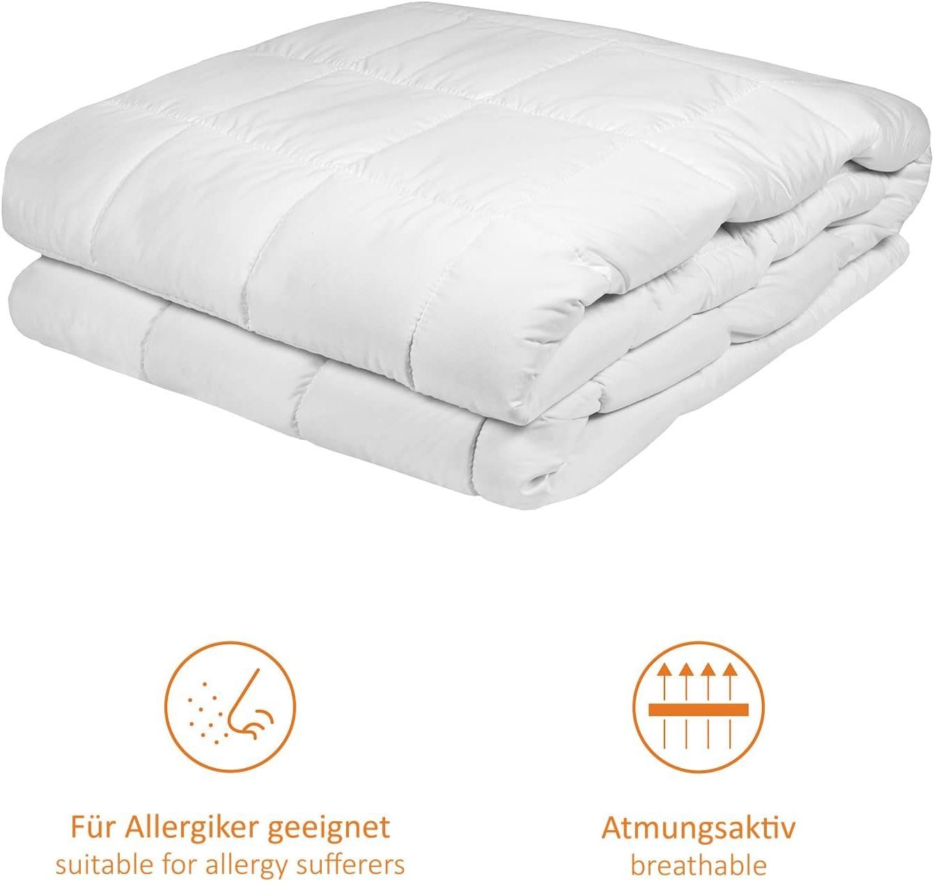 Gewichtsdecke, Kassettendecke mit Glasperlenfüllung, sleepling, Füllung: Polyester, Glasperlen, Bezug: Mikrofaser, Entspannungsdecke gegen Stress und Schlafstörungen
