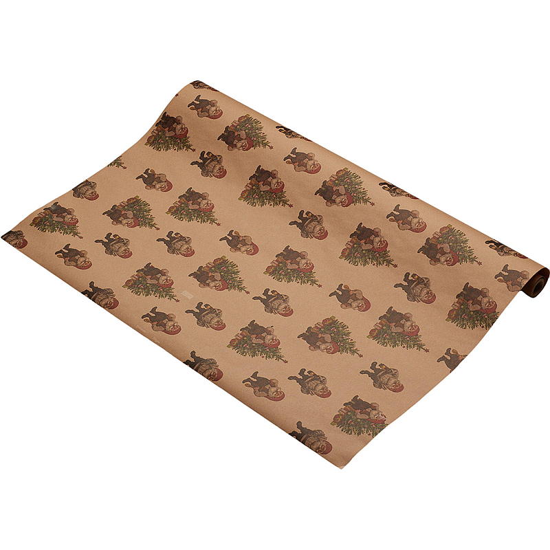 Home Julepapir 4 m x 70 cm, Kraft