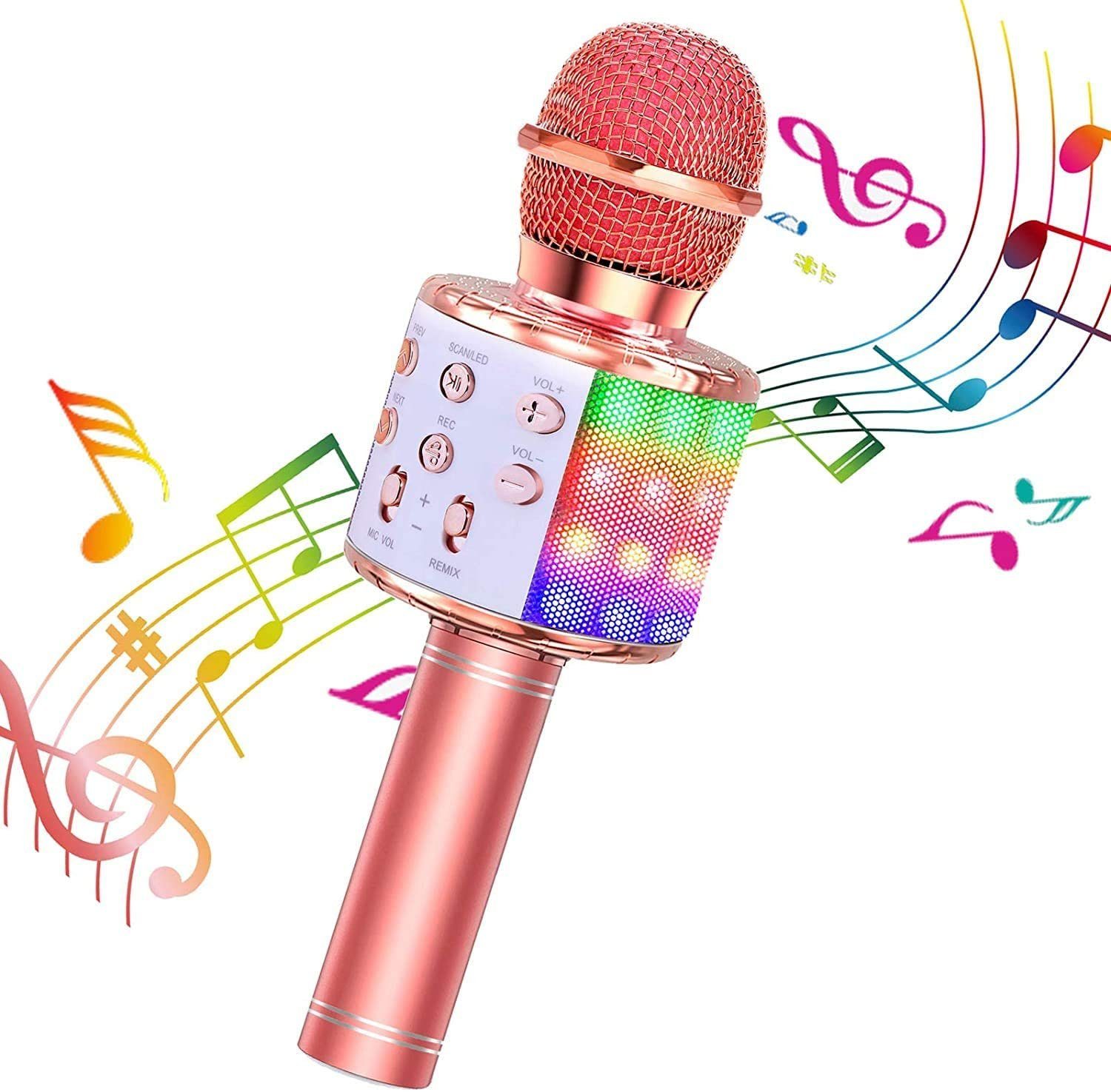 Bothergu Mikrofon, Kinder Wireless Tragbares Funkmikrofon Handmikrofon Karaoke-Mikrofon