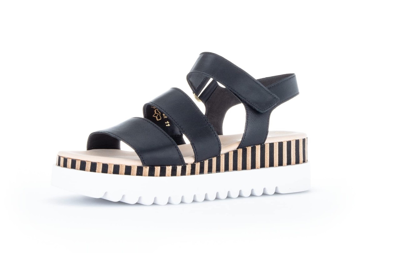 GABOR Komfort Sandalen schwarz Gabor Fashion Plateau Sandale 24.660.27