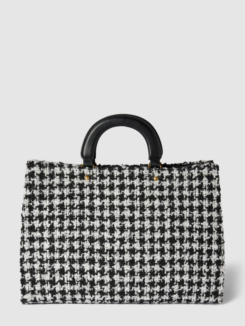 Shopper mit Hahnentrittmuster Modell 'BRIONIA' in schwarz