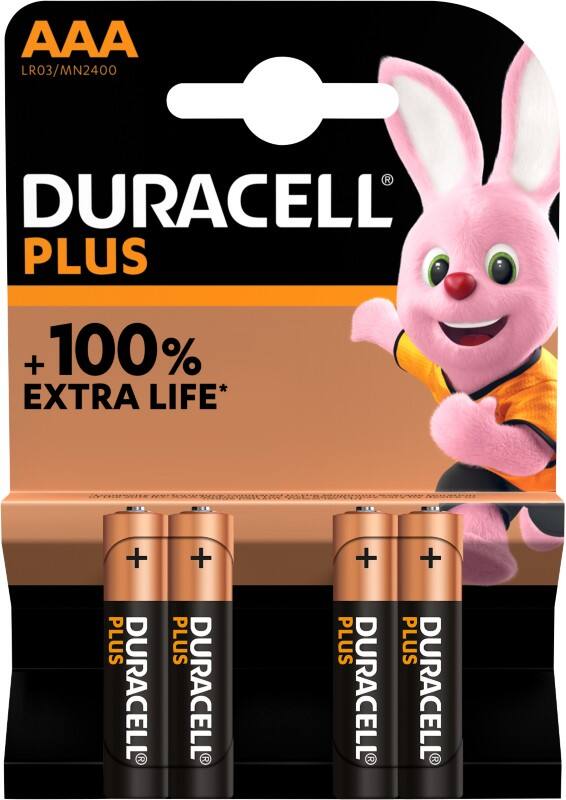 Duracell Batterie PLUS AAA Alkali 1.5 V 4 4 Stück