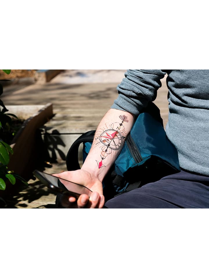 Bic BodyMark by | Temporäre Tattoo-Stifte für die Haut, 3 Farben   2 Schablonen günstig kaufen onesize