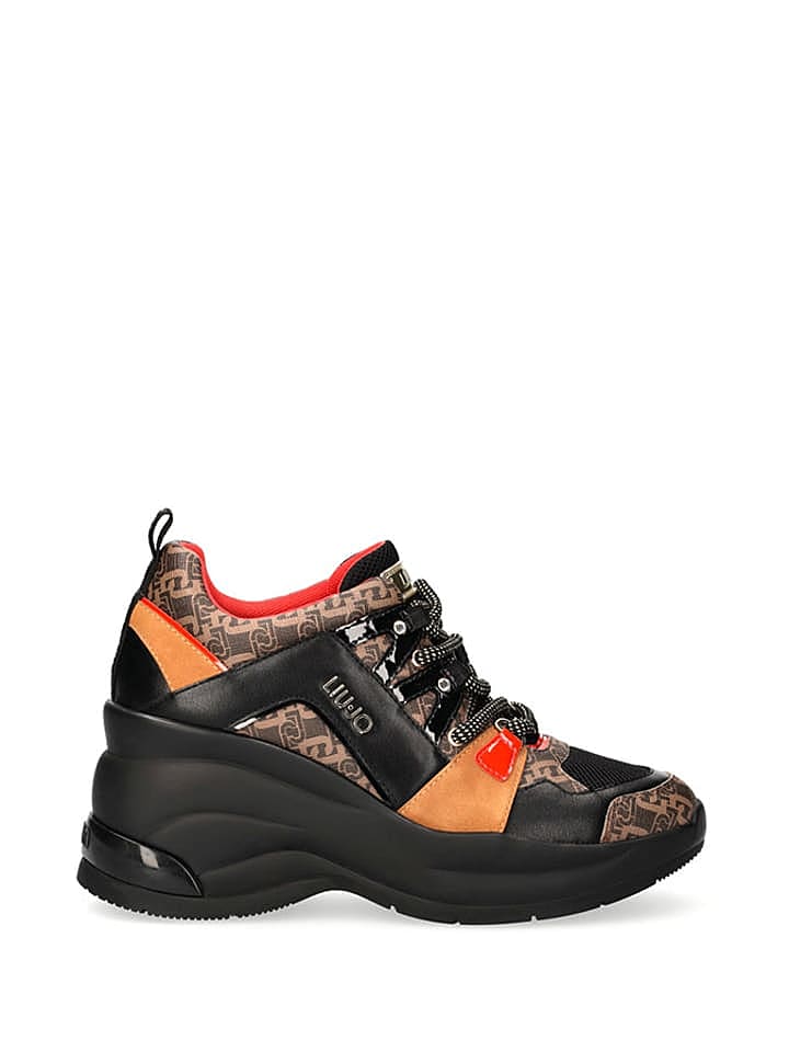 Liu Jo Sneakers in Schwarz/ Orange günstig kaufen 36