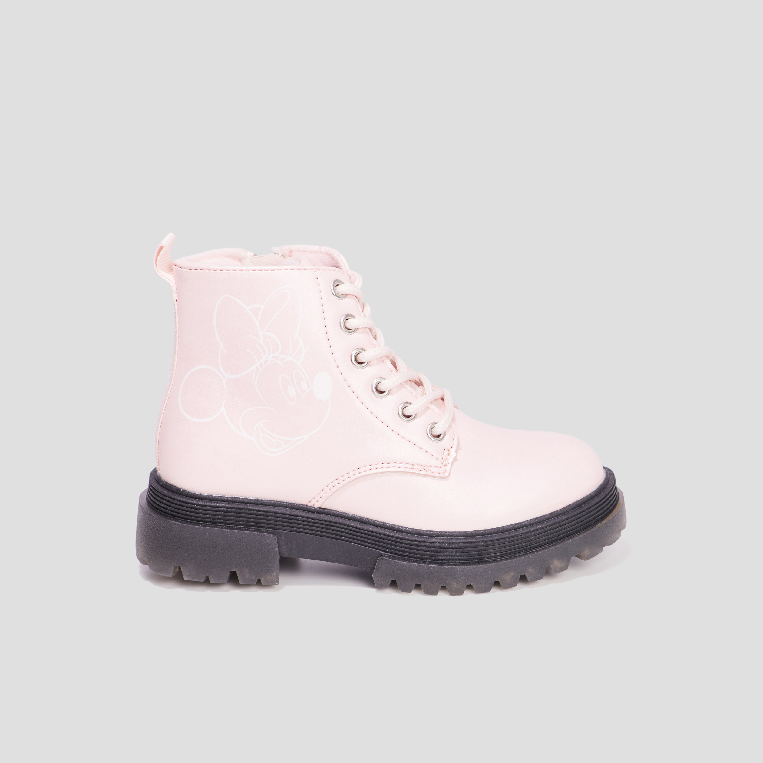 Bottines crantées Minnie rose fille | La Halle