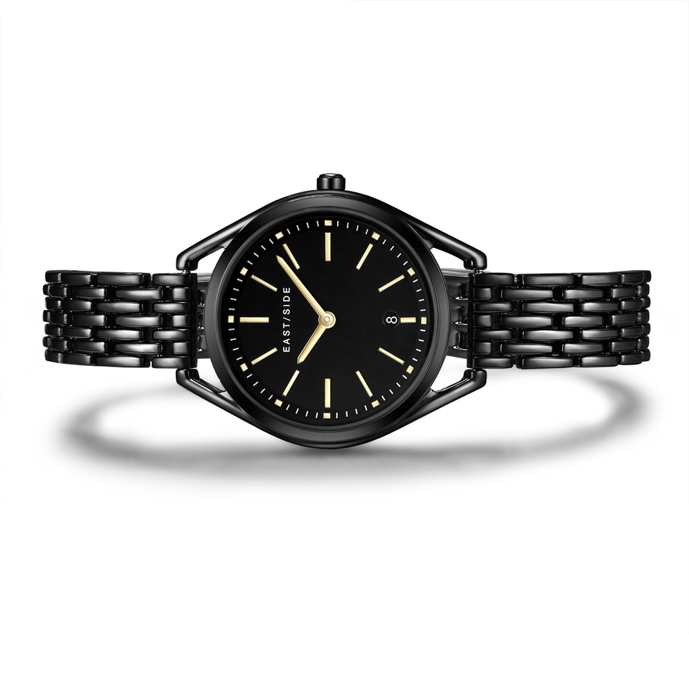 EASTSIDE Montre à quartz Edison en Noir Acier inoxydable en Noir Montre