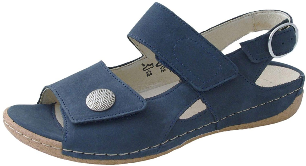 WALDLÄUFER Komfort Sandalen blau Heliett