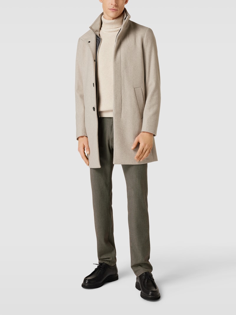 Mantel mit Umlegekragen Modell 'Harvey' in taupe