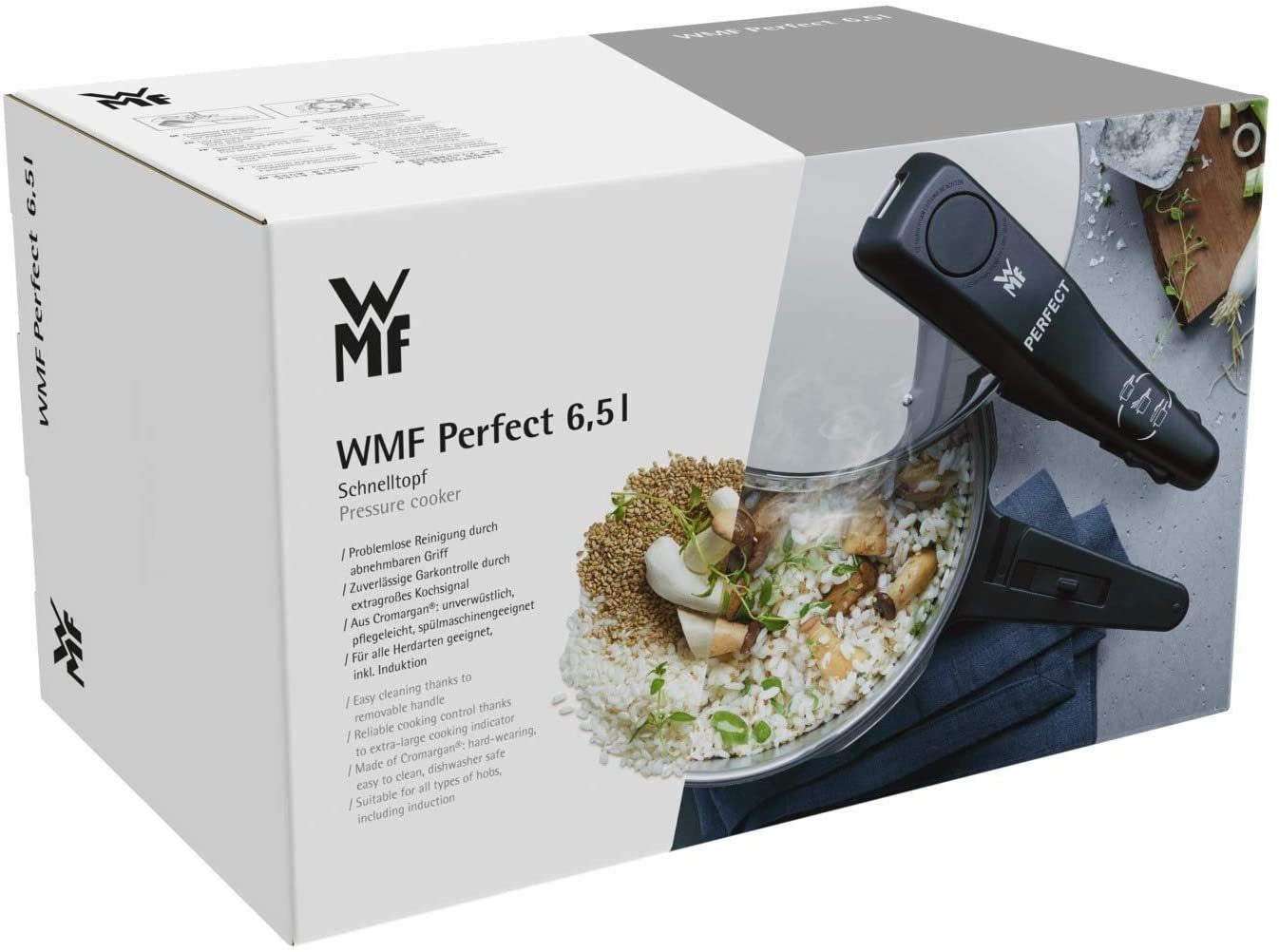WMF Schnellkochtopf WMF Schnellkochtopf Perfect 6,5l Poliert, 22 cm, 