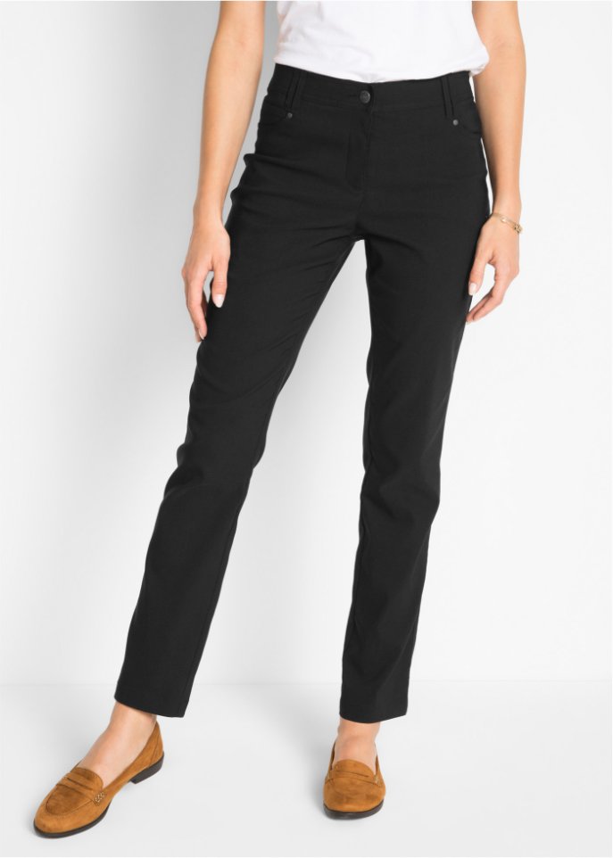 Bengalin-Stretch-Hose mit Bequembund, Straight