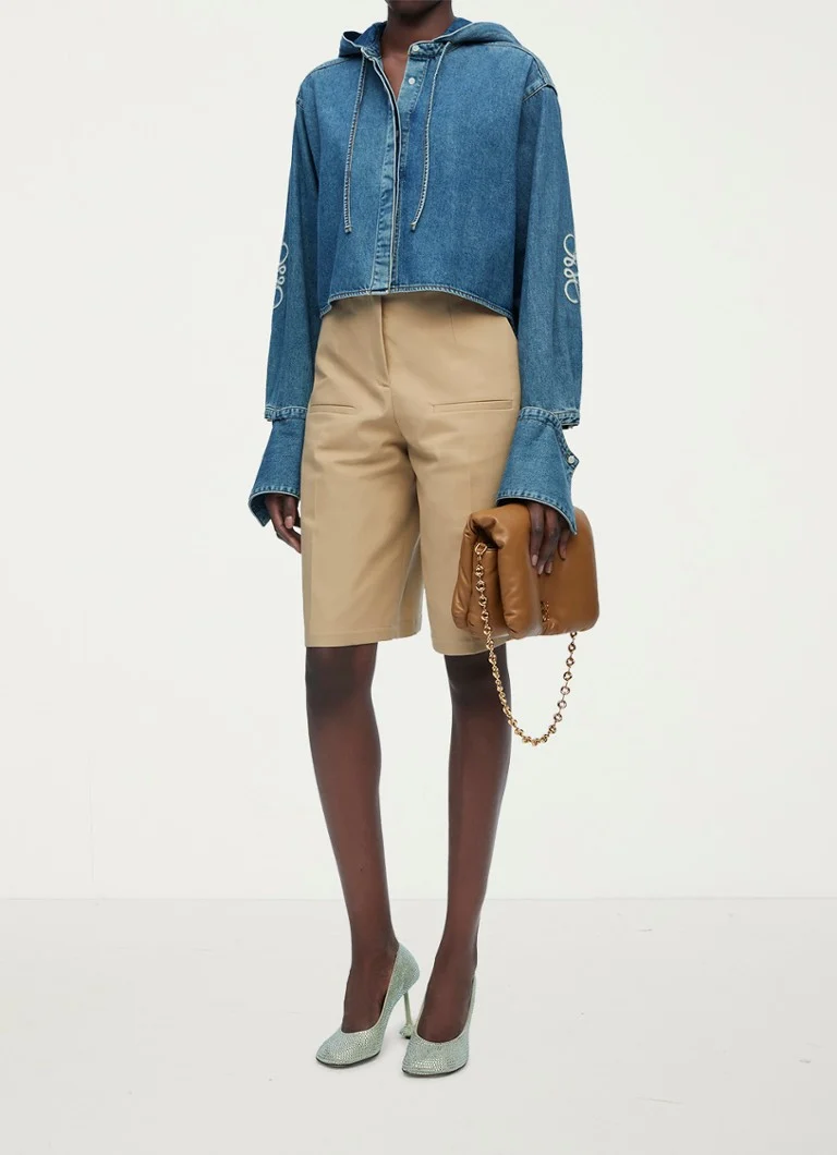 Jachetă din denim cu glugă LOEWE