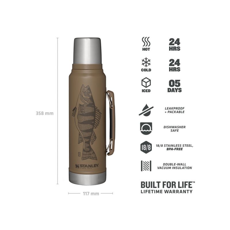 Stanley Classic Legendary Bottle 1.1qt \/1l Peter Perch Tan