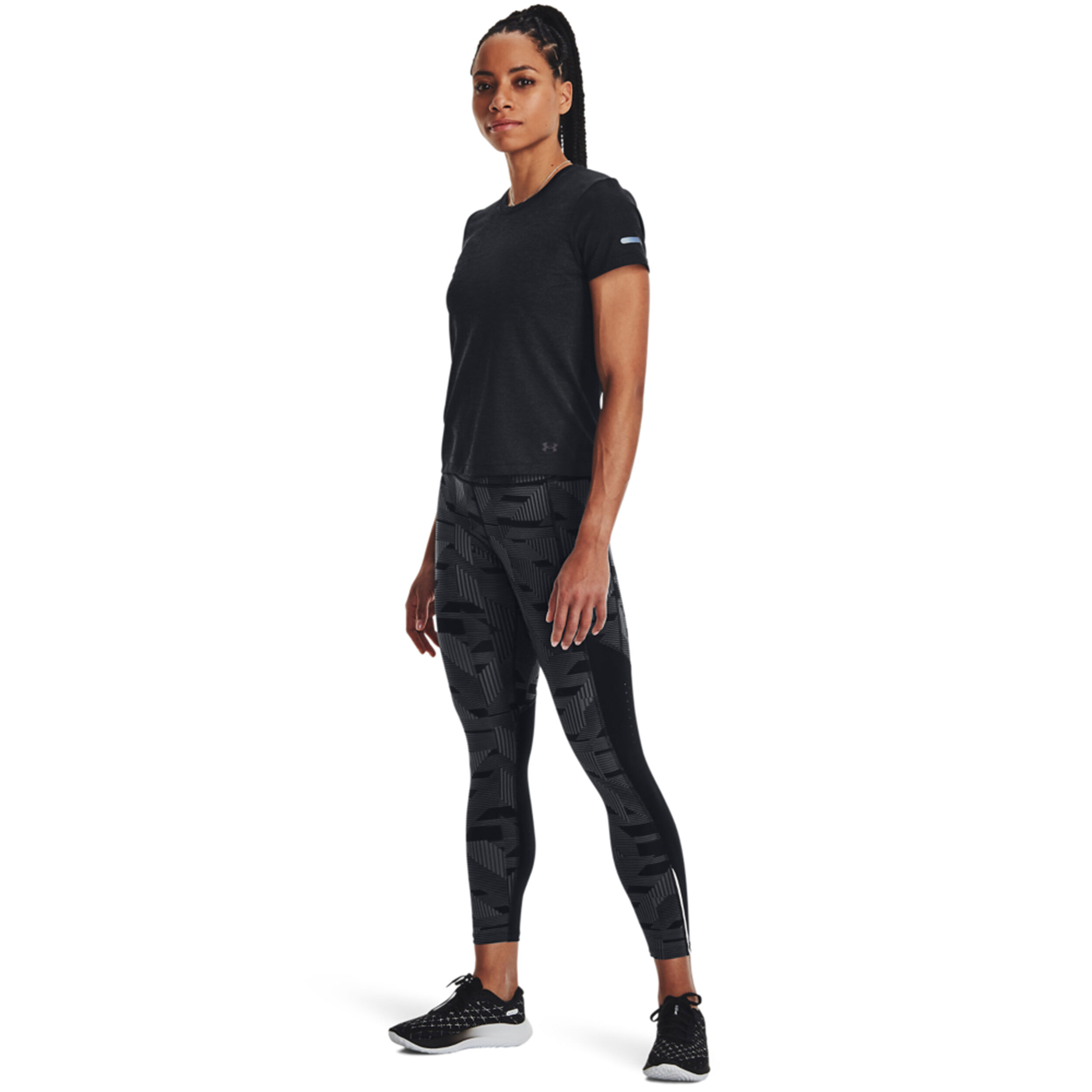 Seamless Stride Laufshirt Damen - Schwarz