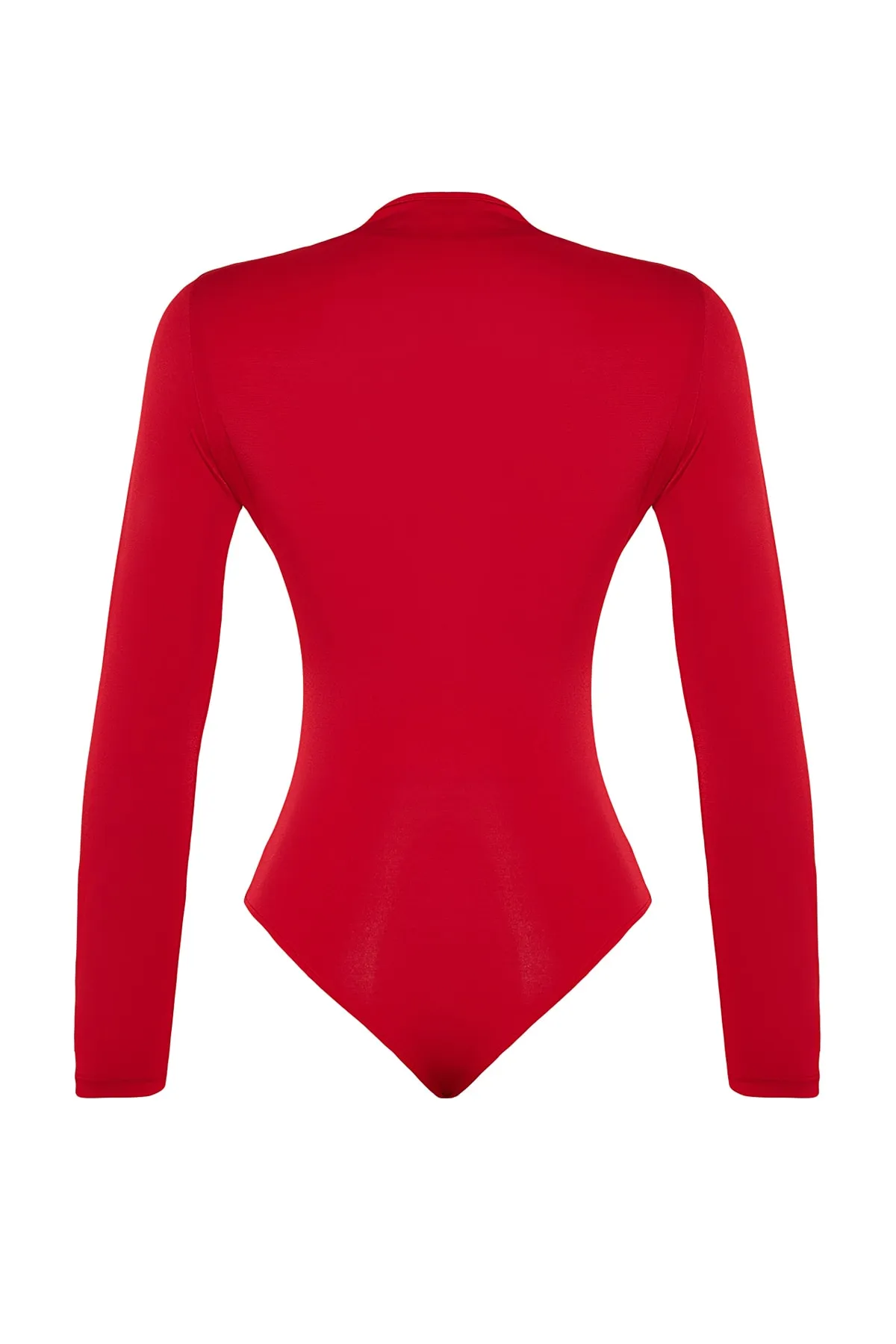 Trendyol Collection  Roter Body mit Sitzkragen und detailliertem Body TPRAW24BD00008