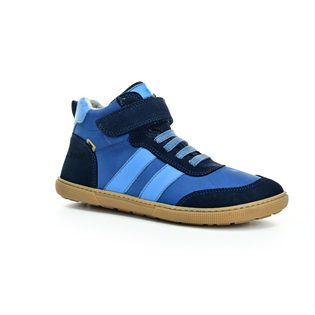 Koel4kids Devo Tex Print Merin Blue Winterbarfußschuhe