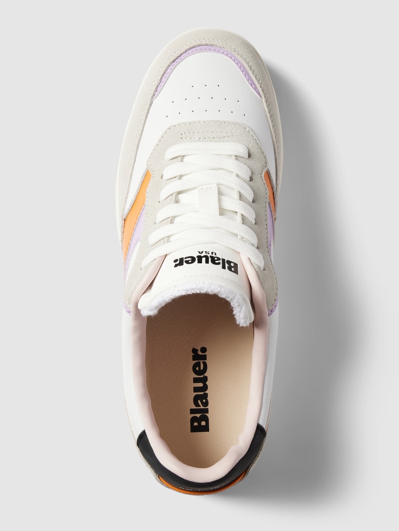Sneaker mit Label-Details Modell 'BLUM' in weiß