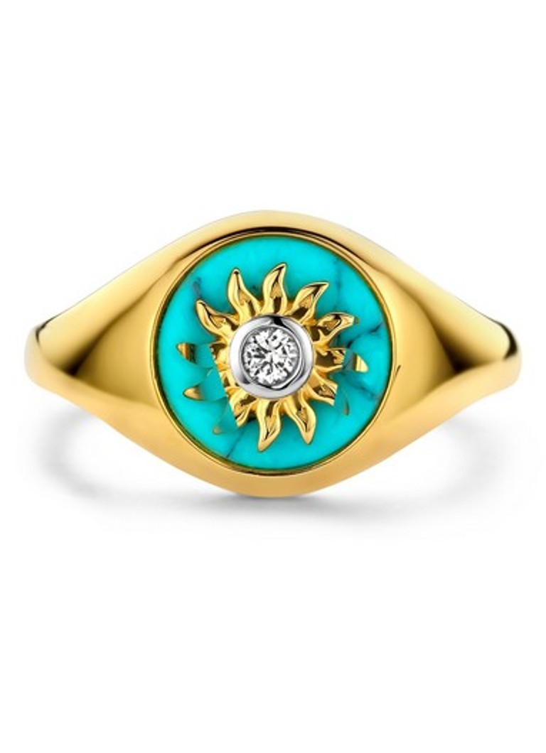 I FEEL YOU - inel Milano placat cu aur 12335TQ