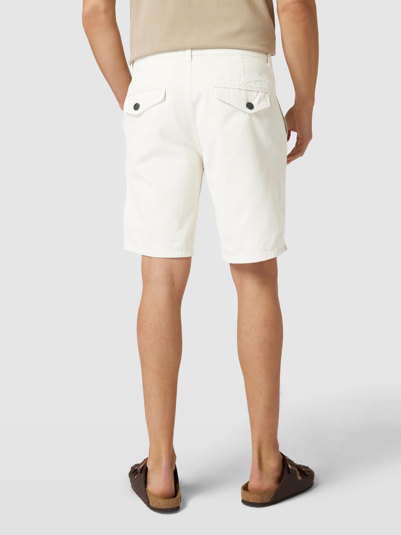 Shorts mit französischen Eingrifftaschen Modell 'JAMES' in offwhite