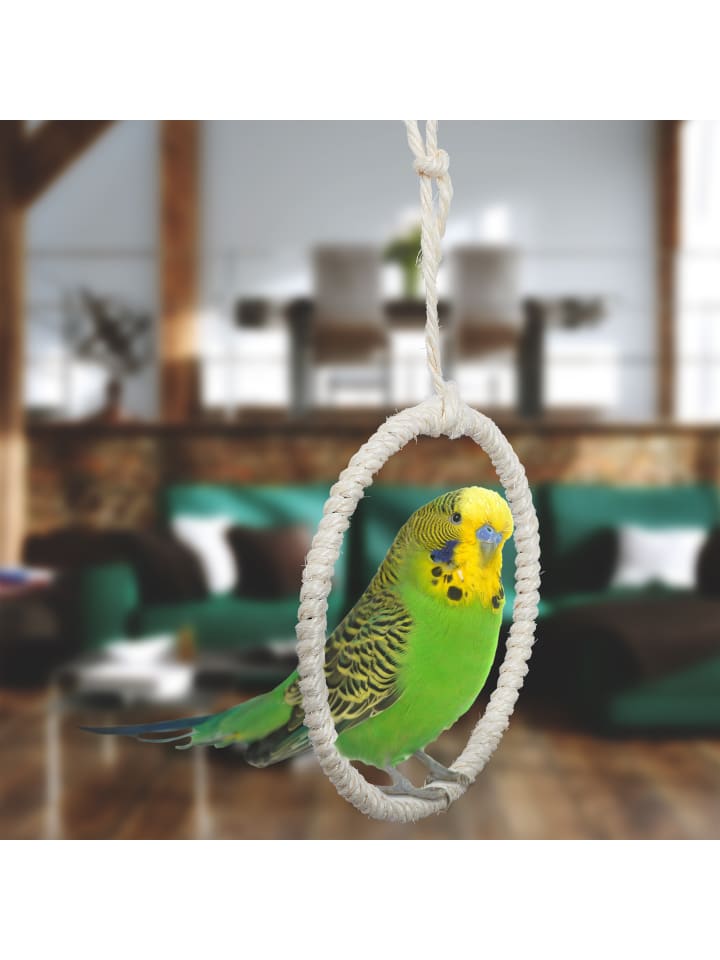 relaxdays 2 x Vogelschaukel-Ring in Natur - Ø 15 cm günstig kaufen onesize
