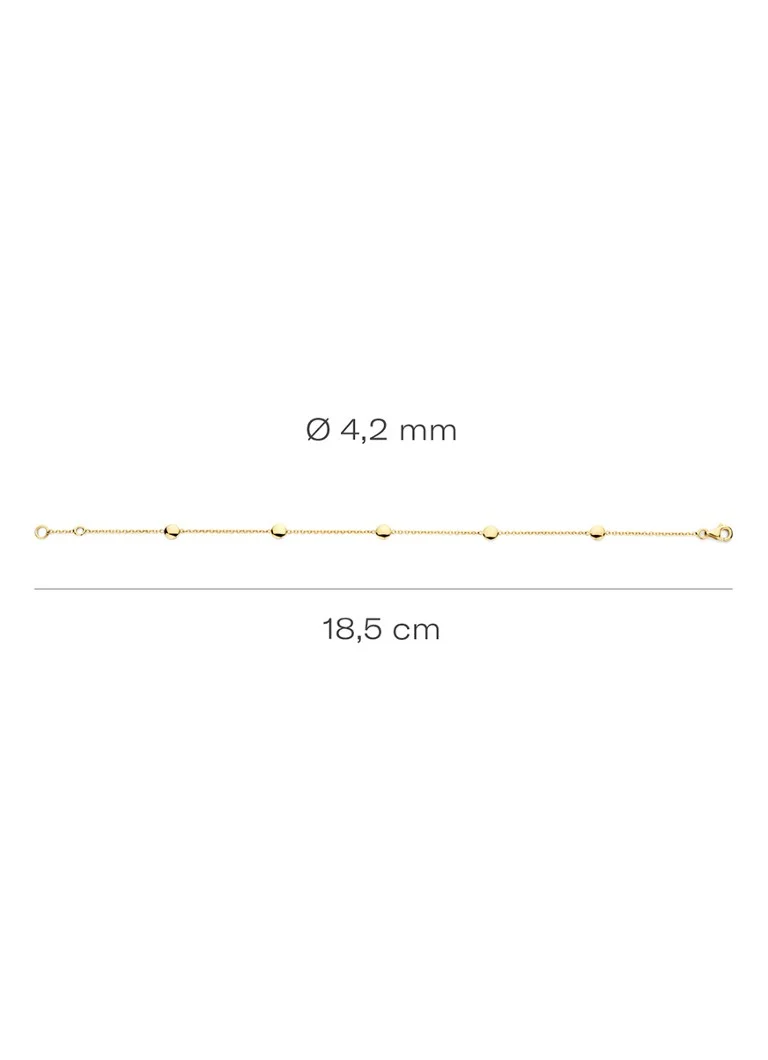 Bracciale Blush in oro giallo 14 carati con zirconi cubici 2213YZI